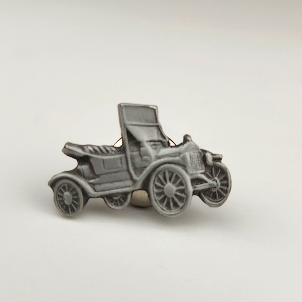 Pewter Jalopy Tie Tac/Lapel Pin
